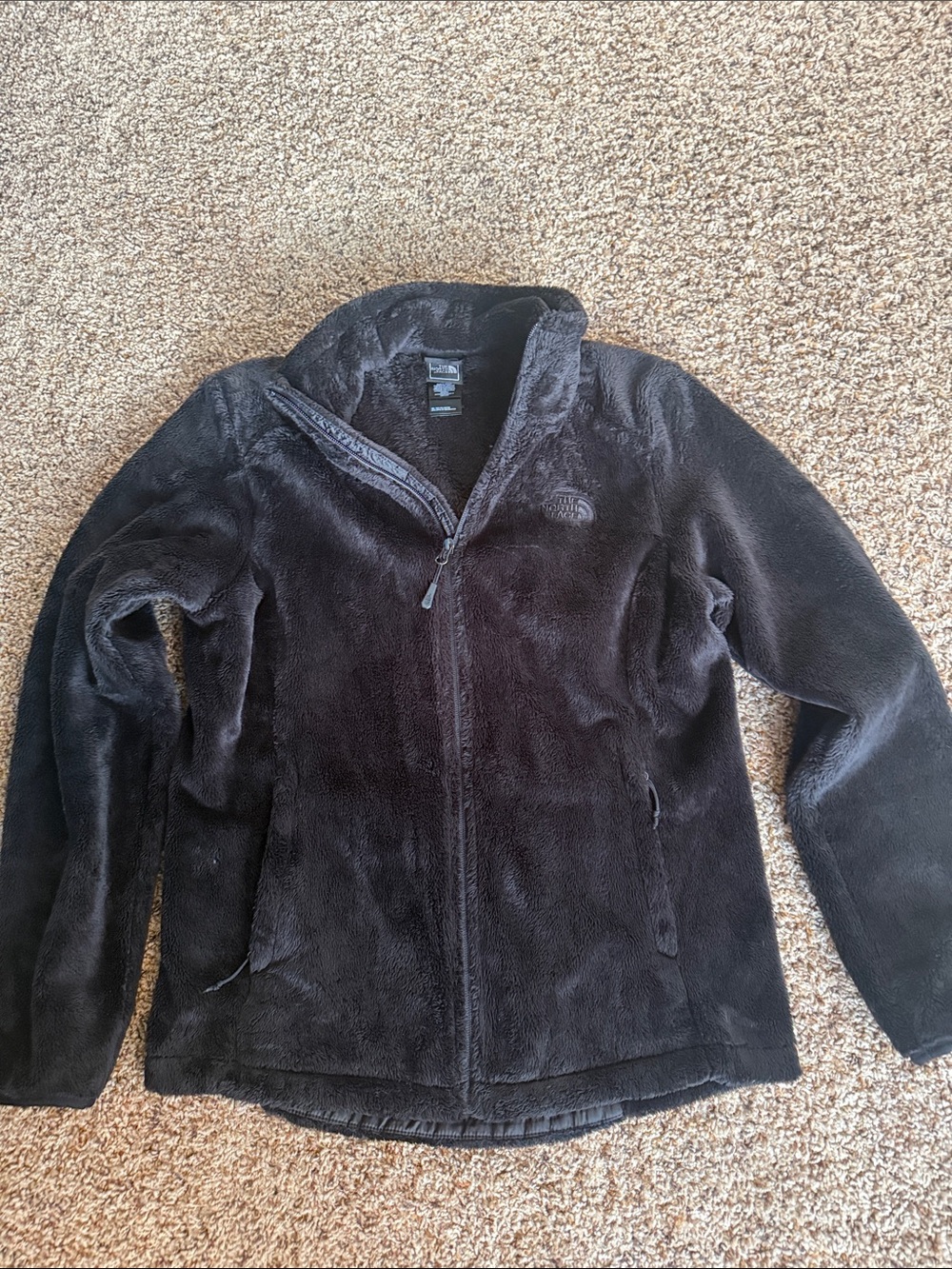 The North Face Black Plush Full-Zip Fleece Jacket